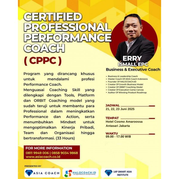CPPC (CERTIFIED PROFESSIONAL PERFORMANCE COACH) 